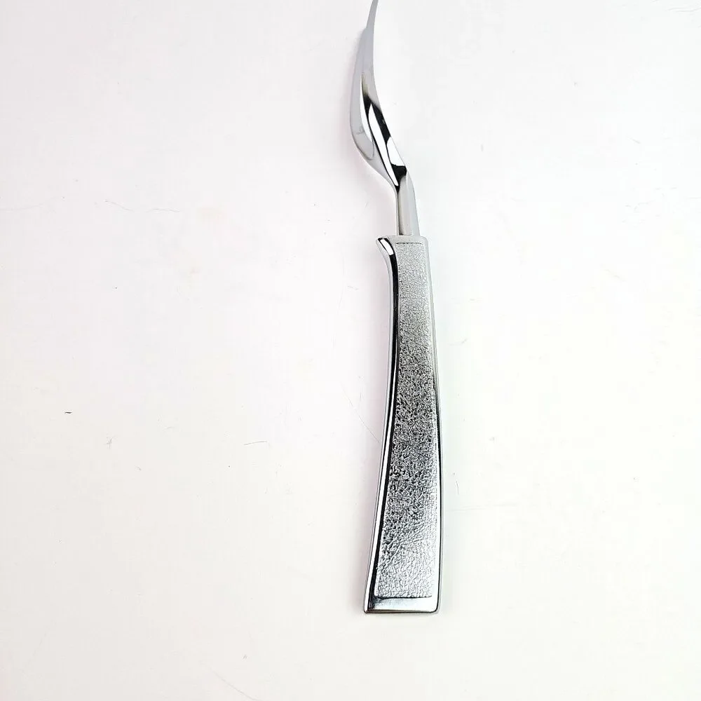 Vintage Chas D Briddell Carvel Hall Stainless Steel Carving Fork 10.5 in USA